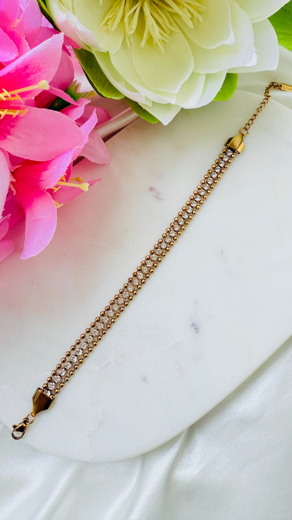 Dazzling Layer Charm Anti Tarnish Bracelets RJ241