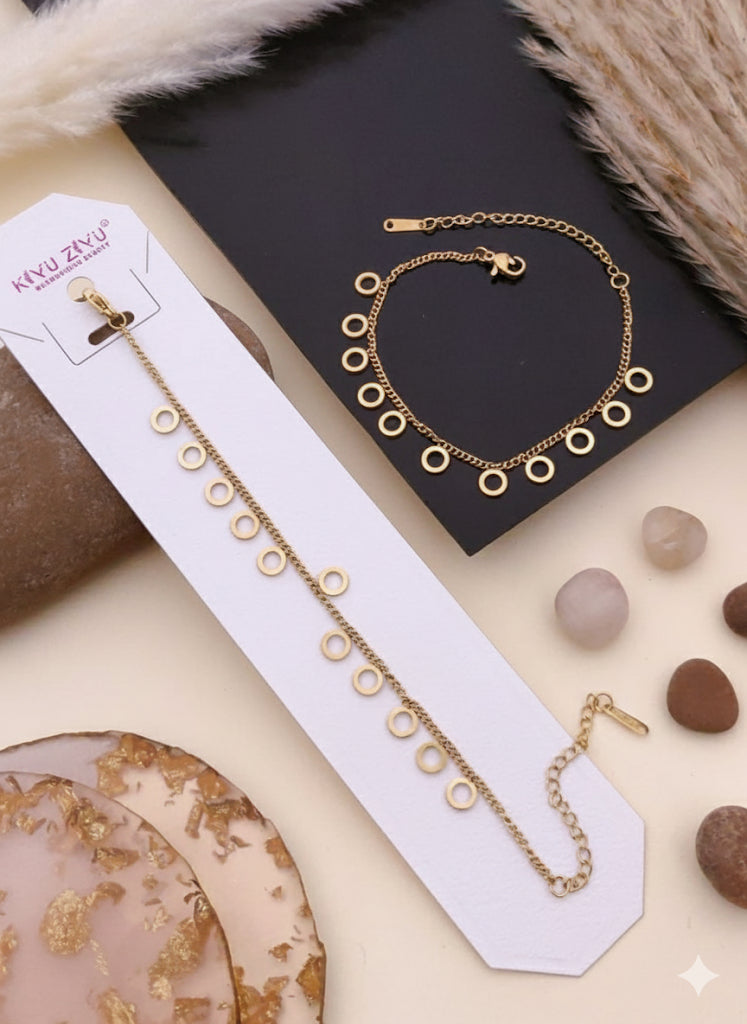 Circle Charm Anti Tarnish Bracelets RJ236