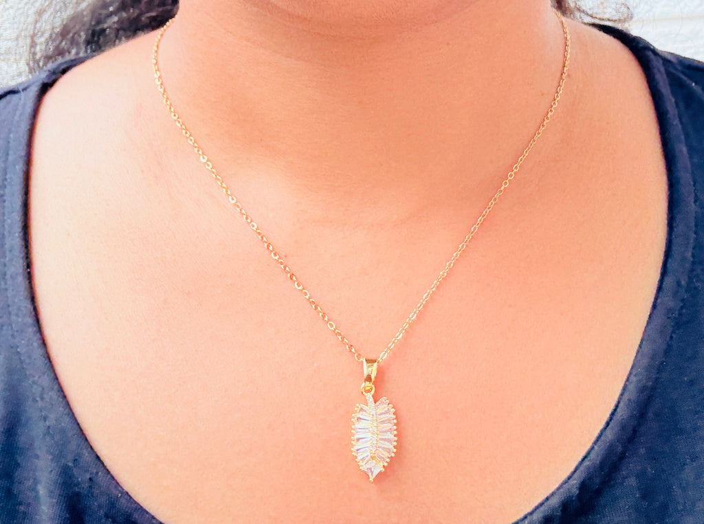 Golden Leaf Antitarish Stainless Steel Neckchain RJ276