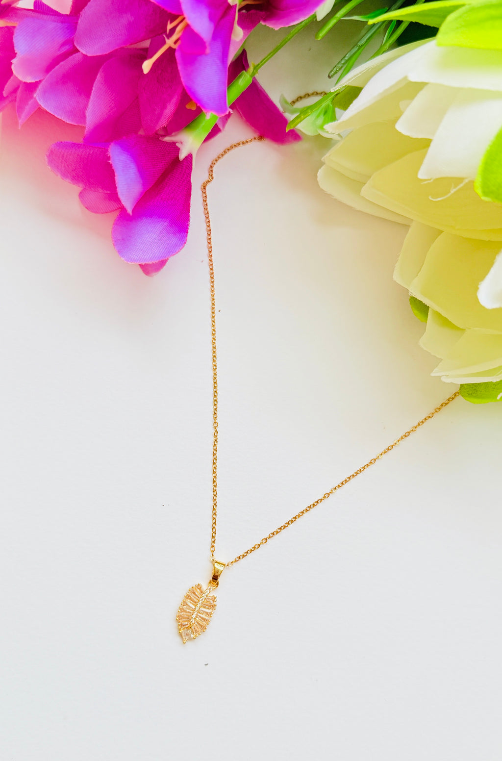 Golden Leaf Antitarish Stainless Steel Neckchain RJ276
