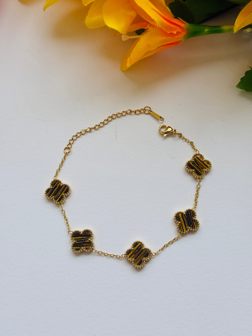 Brown Clover Bracelets RJ302