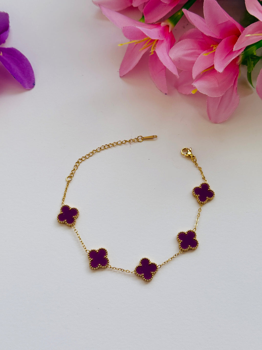 Purple Clover Bracelets RJ301