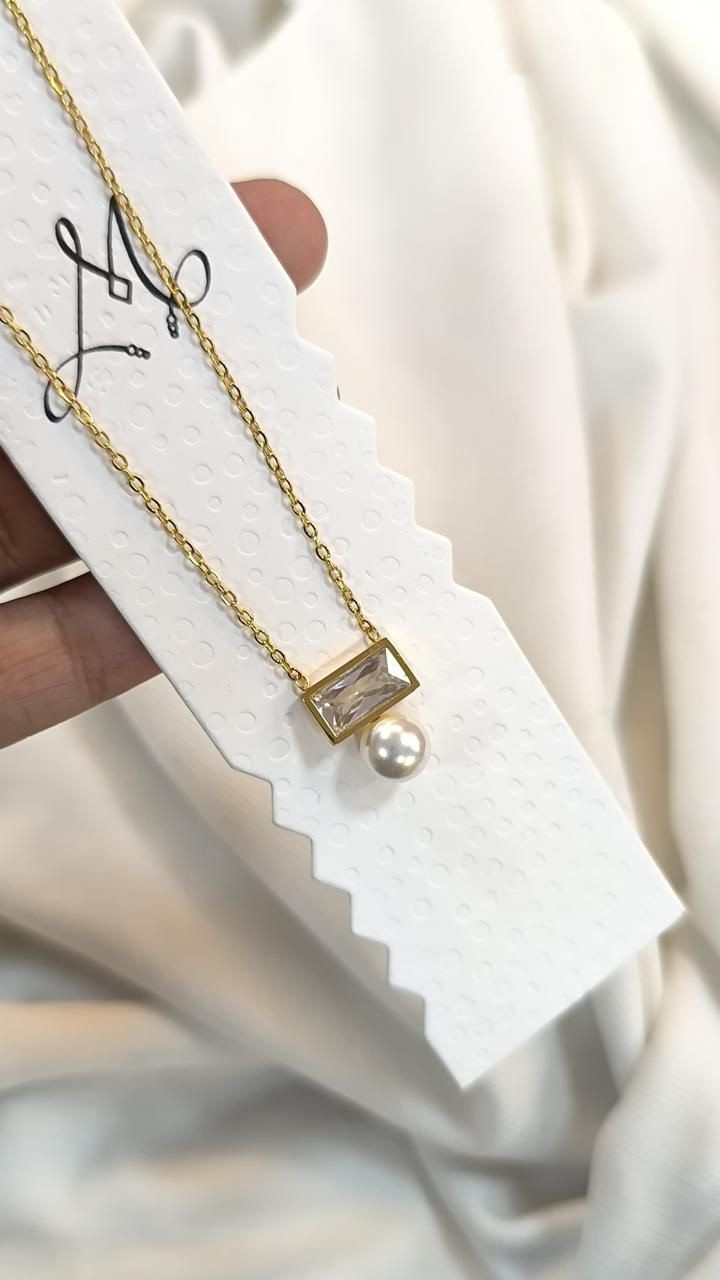 Moonlit Drop Anti tarnish stainless steel neck Chain RJ92