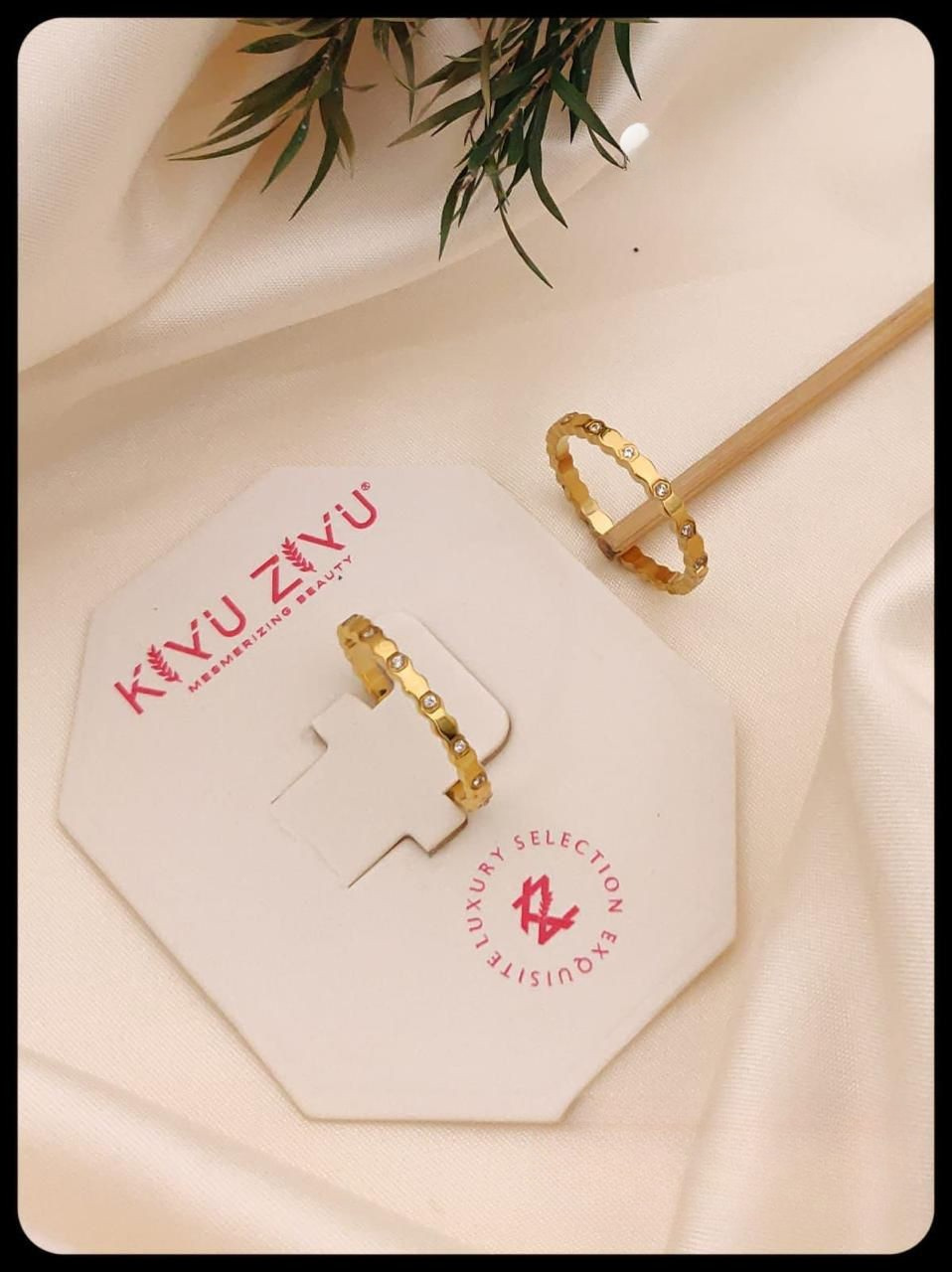 Golden Glow Anti tarnish Ring RJ148