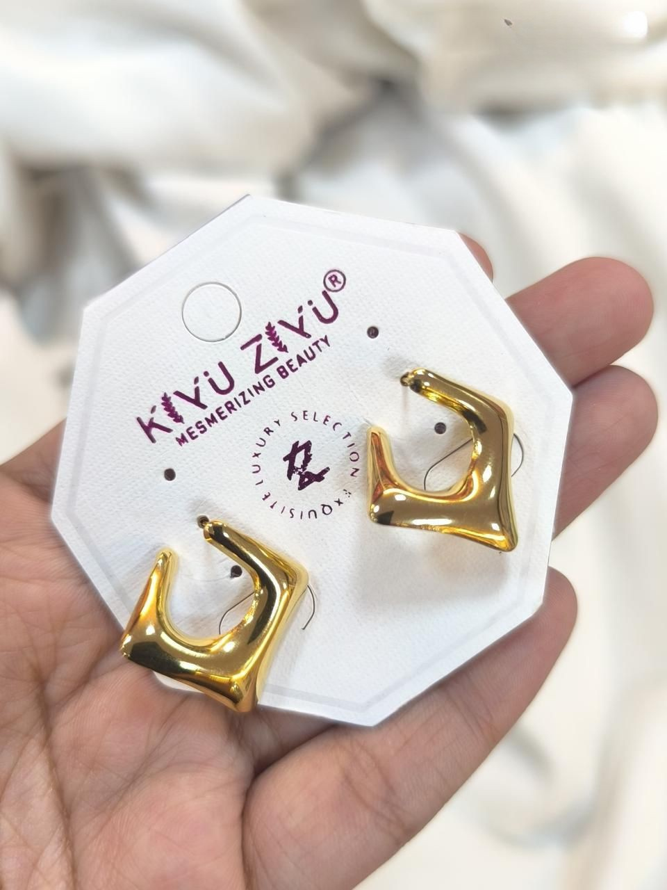 Bold Twist  Anti tarnish stainless Earrings RJ161